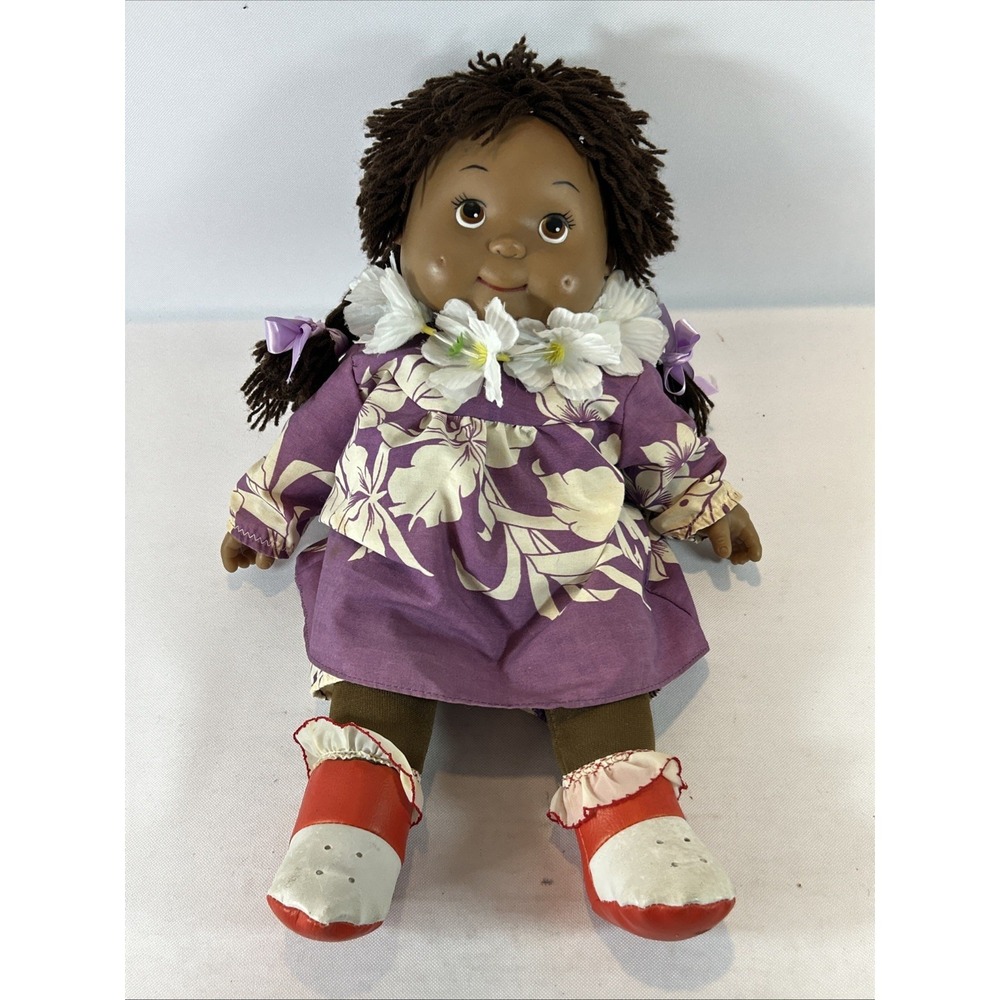 Vintage POPCORN KIDS Girl DOLL 1984 Techni Max with Outfit Clothes Q-Q Toys 80's